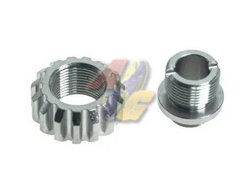 COWCOW Technology A02 Stainless Steel Silencer Adaptor (Silver)