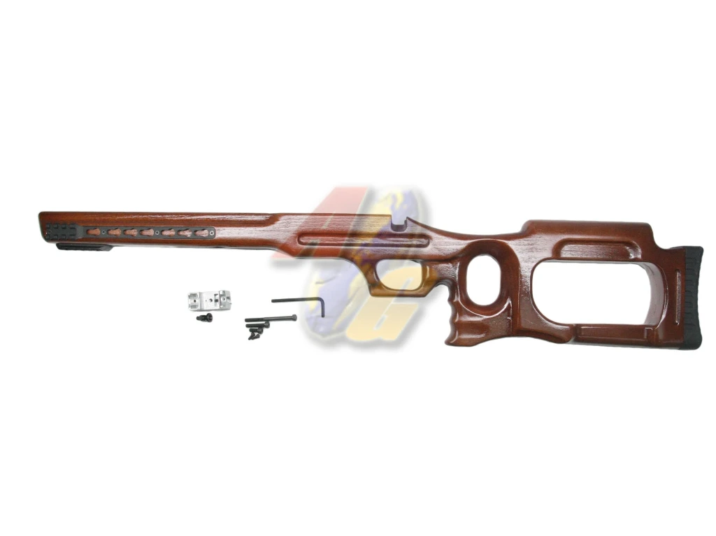 SLONG Beech Wood Stock for Tokyo Marui VSR-10/ SLONG WSR-100 Sniper Rifle Series