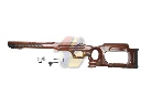 SLONG Beech Wood Stock for Tokyo Marui VSR-10/ SLONG WSR-100 Sniper Rifle Series