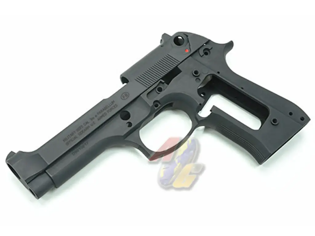 [GD-M92F-05-B-BK] Guarder Aluminum Slide & Frame for Tokyo Marui M9 GBB Series - Desert Storm (Black)