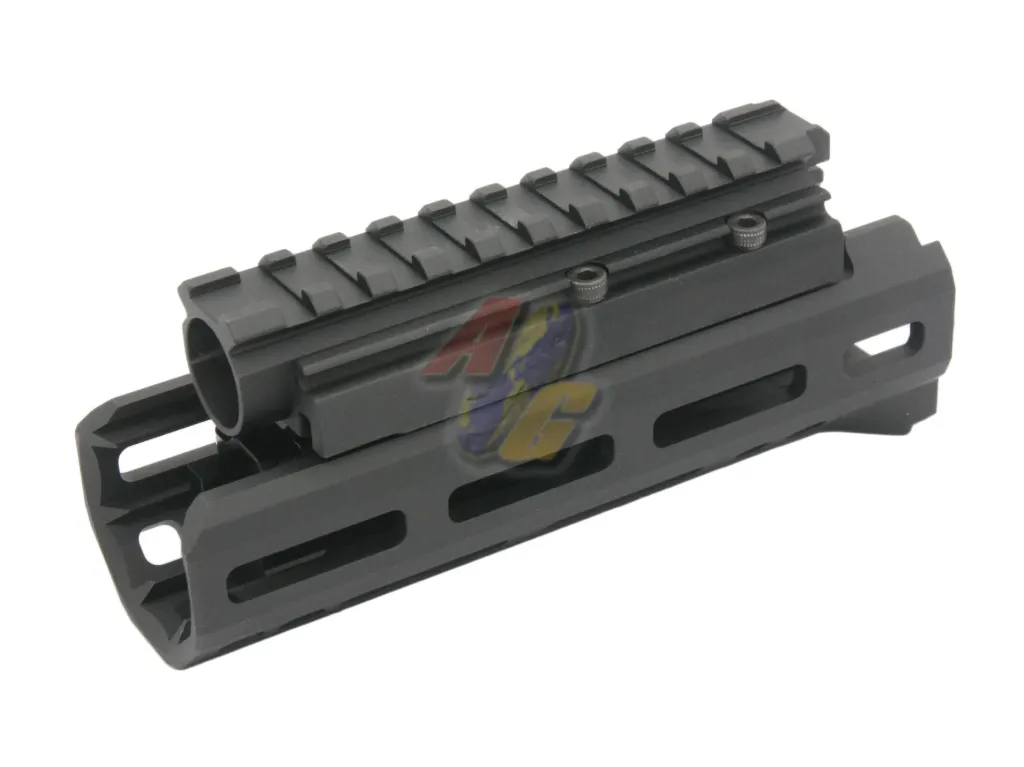 Hephaestus AKS-74U M-Lok Handguard Rail Set with Railed Gas Tube for GHK/ LCT AKS-74U Airsoft Rifle - Type III Hard-Coat Anodized