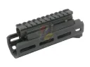 Hephaestus AKS-74U M-Lok Handguard Rail Set with Railed Gas Tube for GHK/ LCT AKS-74U Airsoft Rifle - Type III Hard-Coat Anodized