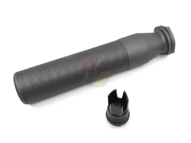 Airsoft Artisan MCX 762Ti Style QD Silencer with 3 Prong Muzzle Brake
