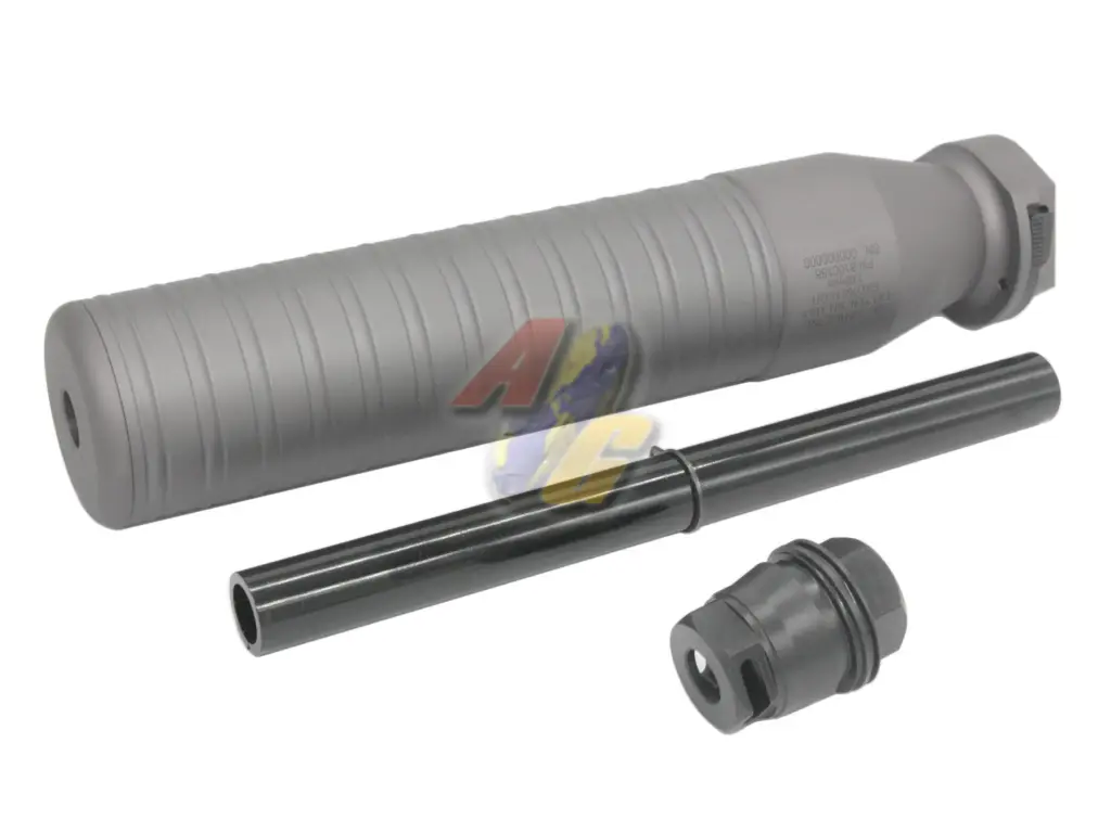 Airsoft Artisan MCX 762Ti Style QD Silencer with Taper-Lok Muzzle Brake