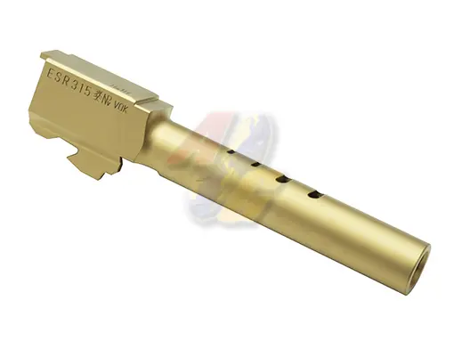 Guarder CNC Stainless Outer Barrel for Tokyo Marui G18C GBB Series - Titanium Gold