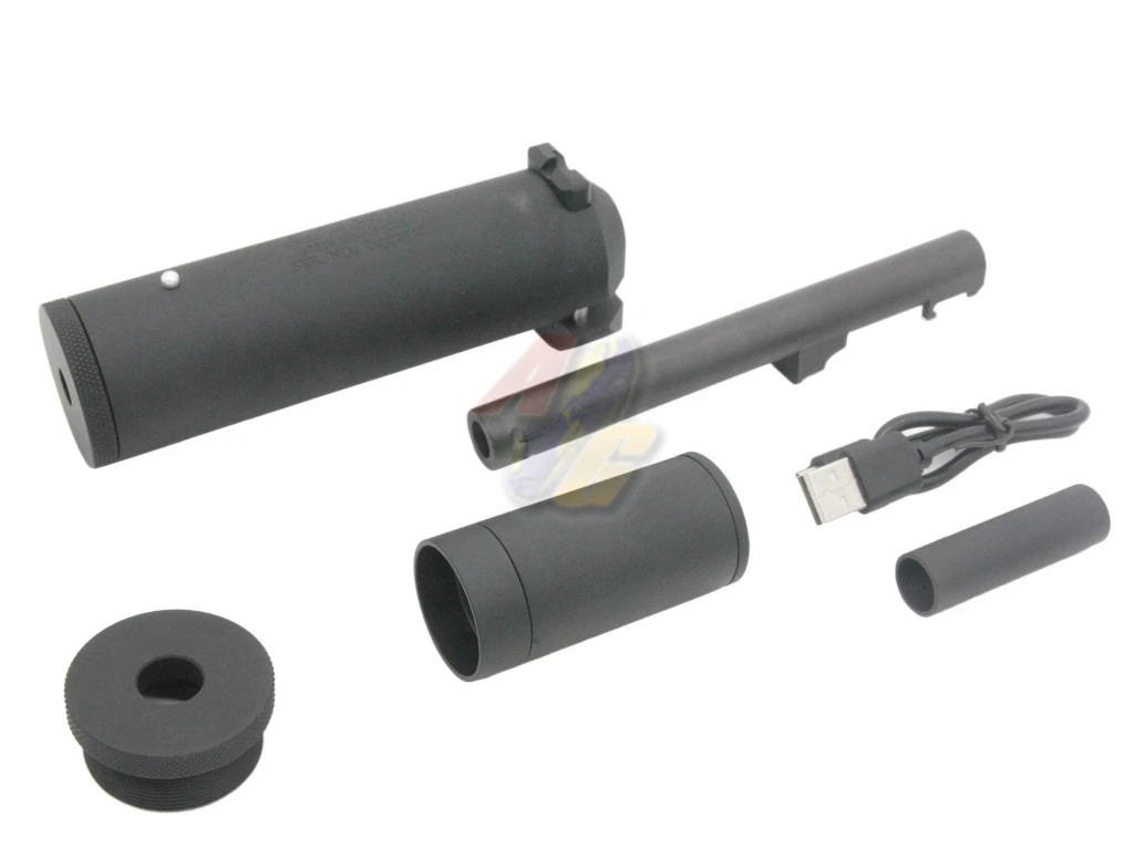 RGW KAC Style XM9 Silencer, Outer Barrel and Tracer Set for Tokyo Marui M9A1, US M9 GBB (Hop-Up Version)