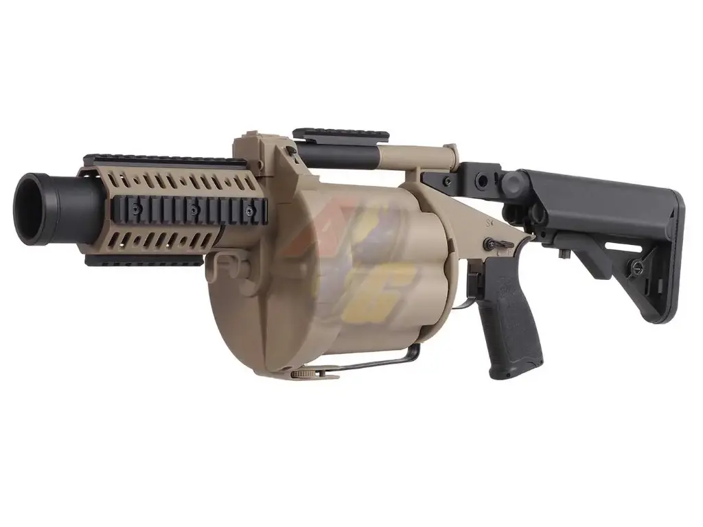 LDT MGL Grenade Launcher with Retractable Stock (Dark Earth)