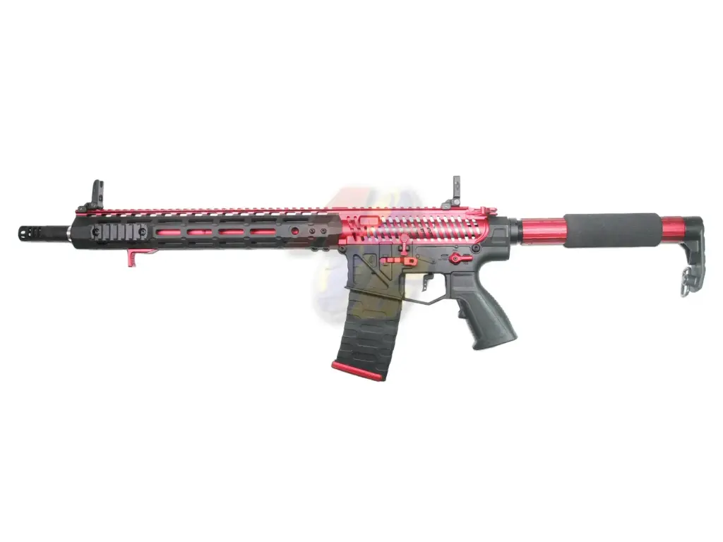 APS Ghost Patrol Phantom Rifle Red with e-Silver Edge 2.0 AEG