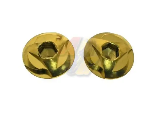 COWCOW Technology Stainless Steel Grip Screw for Tokyo Marui Hi-Capa Series GBB (Gold)