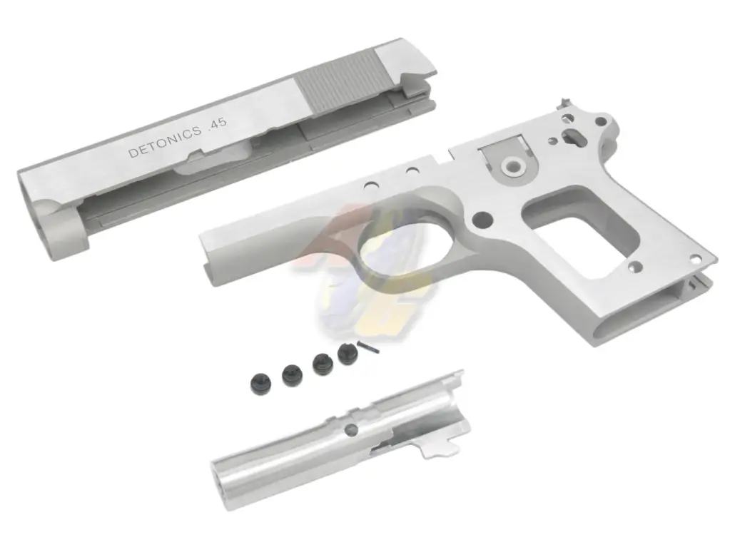 Guarder Aluminum Kit for Tokyo Marui Detonics.45 Series GBB (Cerakote Sliver/ Hairline Polish/ Early Marking)