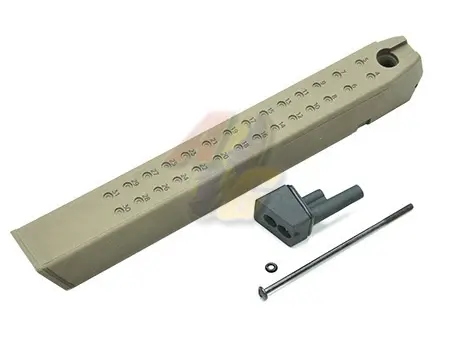 [GD-GLK-140-FDE] Guarder Aluminum Magazine Case for Tokyo Marui G17/ G18C/ G22/ G34 GBB Magazine - Extended (FDE)