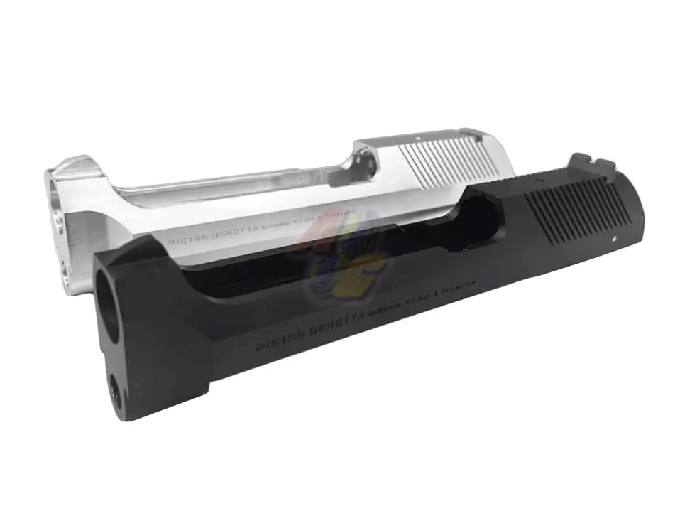 RobinHood Aluminum Slide with 3rds Burst Part for KSC M93R GBB (System 7) (Silver/ No Barrel)