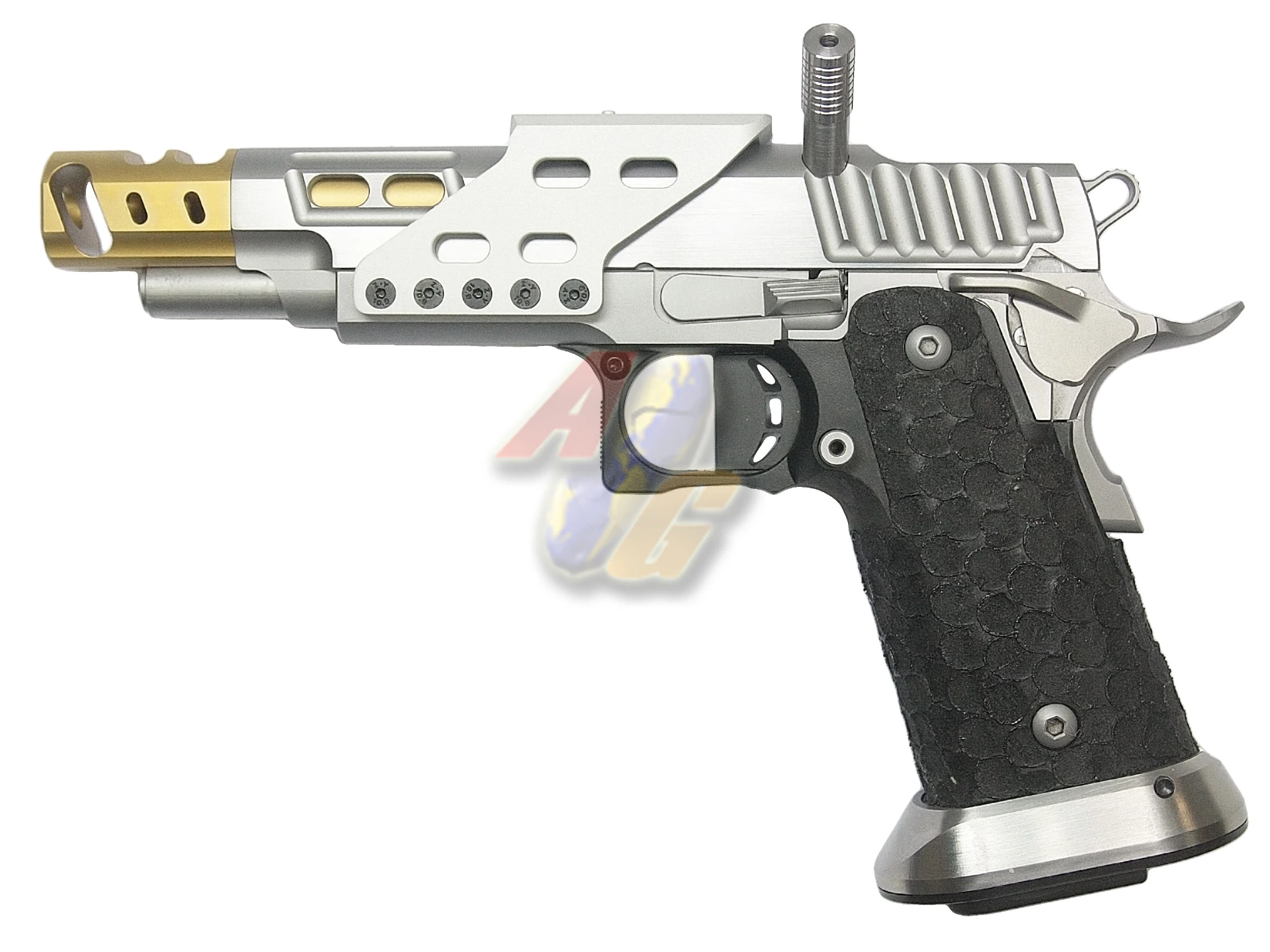 FPR Stainless Steel DVC Open Gas Pistol - Silver