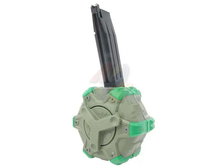 WE Adaptive 350 Rounds Drum Magazine for Hi-Capa GBB Series - OD