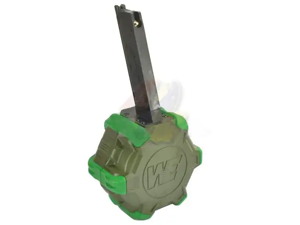 WE Adaptive 350 Rounds Drum Magazine for M1911GBB Series - OD