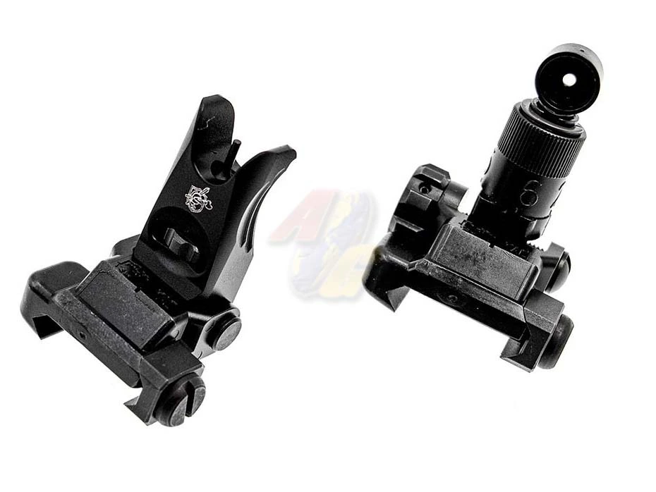 ALPHA PARTS KAC Licensed Steel Folding Micro Iron Sight Set