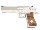 AG/ ALC Custom Full Steel Desert Eagle .50AE Pistol with Wood Grip - Matt Silver