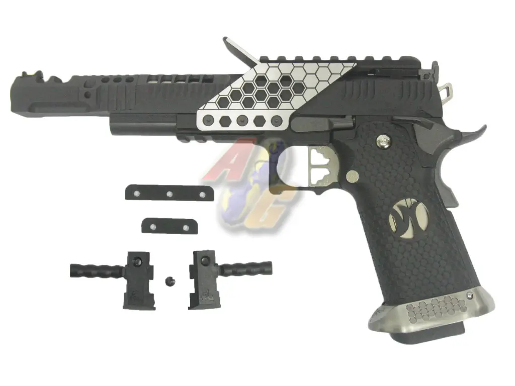 [AW-GP-PT-0100] Armorer Works .38 Supercomp Race GBB with Scope Mount (Black/ Full-Auto)