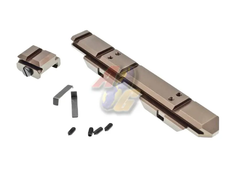 C&C Tac V3 .410 Riser Mount Low Profile Rail and Front Sight Mount Set - Glossy Copper Brown (CAG Style)