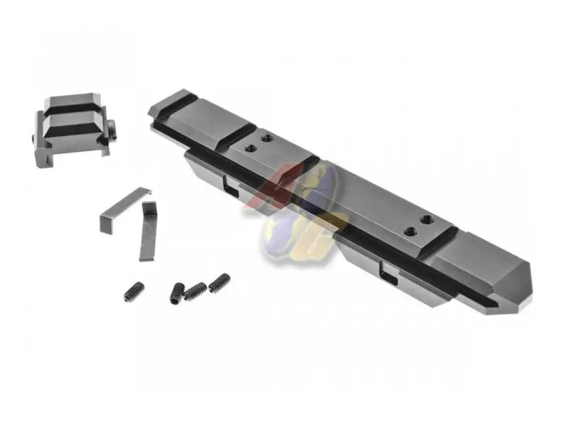 C&C Tac V3 .410 Riser Mount Low Profile Rail and Front Sight Mount Set - Glossy Black (CAG Style)