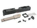 JDG WAR Afterburner RMR Slide Set for Umarex/ VFC G19 Gen.3 GBB - Black with Bronze Barrel