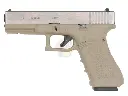 AG Custom WE G17 Gen.4 GBB Silver Metal Slide with Sand Frame