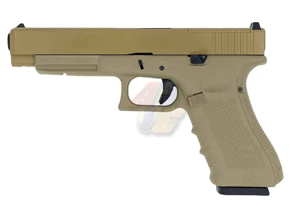WE G34 Gen4 MOS Metal Slide GBB Pistol - TAN