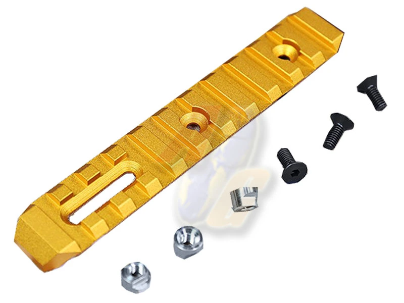 SLONG CNC KeyMod Rail - Gold (125mm)