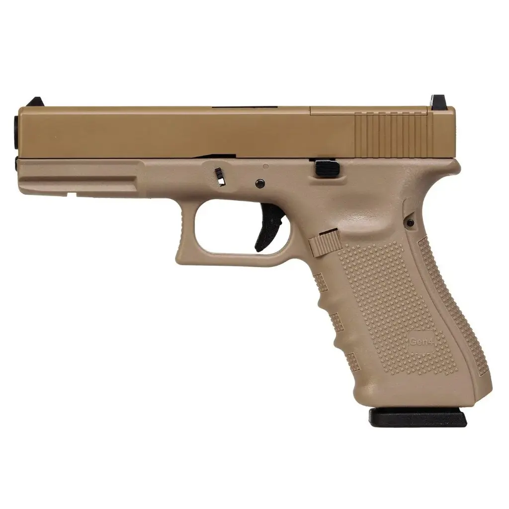 WE G17 Gen4 MOS Metal Slide GBB Pistol - TAN