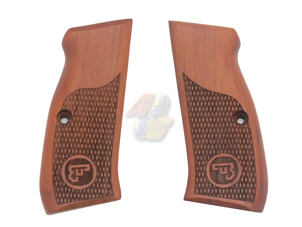 KIMPOI SHOP CZ75 Wood Grip for KJ CZ75 Gas Pistol