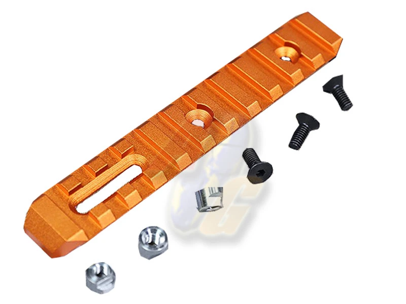 SLONG CNC M-Lok Rail - Orange (128mm)