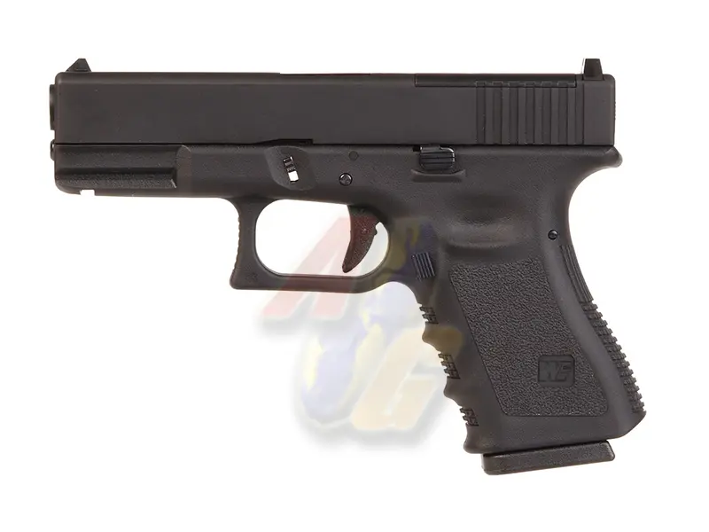 WE G19 MOS Metal Slide GBB Pistol - BK