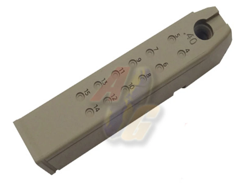 [GD-GLK-150-B-FDE] Guarder Aluminum Magazine Case for Tokyo Marui G17/ G18C/ G22/ G34 GBB Magazine - .40 (FDE)