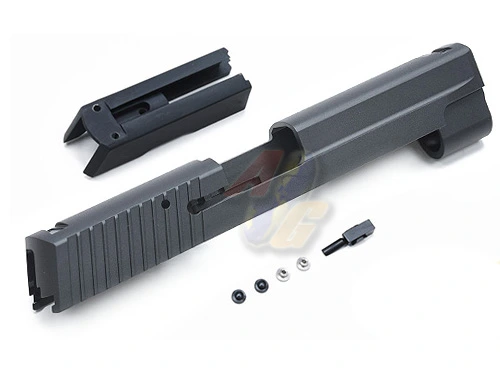Guarder CNC Aluminum Slide Set for Tokyo Marui P226/ E2 GBB - Black (Late Ver. Marking)