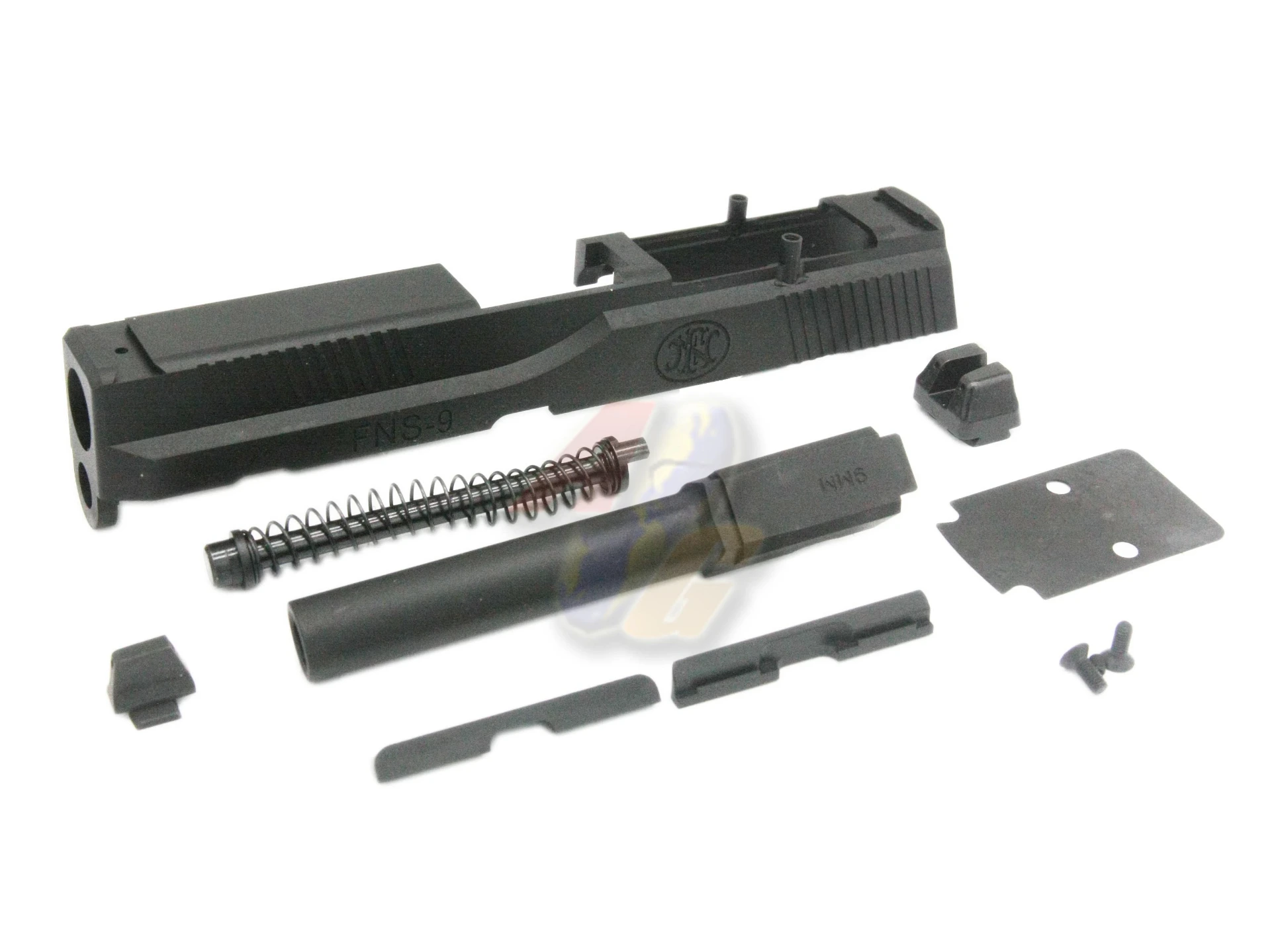 AG/ ALC Custom FNS-9 Steel Slide Kit for Cybergun FNS-9 GBB - with RMR Cut