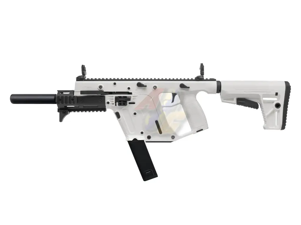 KRYTAC KRISS Vector AEG SMG Rifle with Mock Suppressor - Alpine White (Limited Edition)