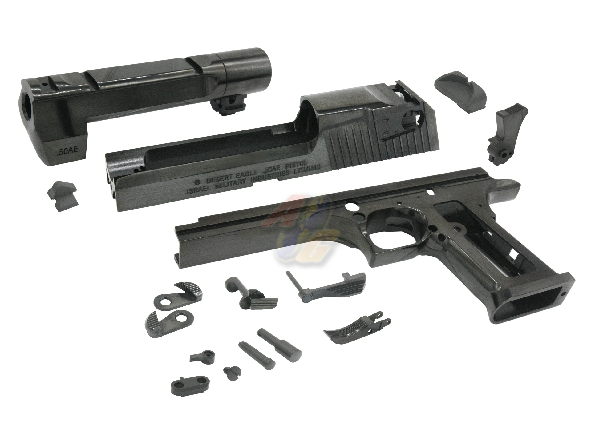 AG/ ALC Custom Desert Eagle.50 Steel Conversion Kit for Cybergun/ WE Desert Eagle GBB - Glossy Black