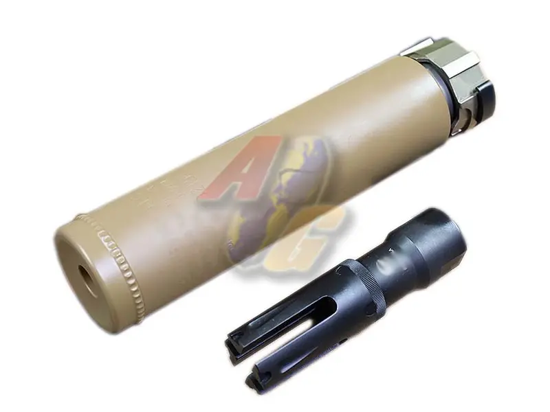 Airsoft Artisan FH556 Style Silencer with FHSA80 Flash Hider (DE)