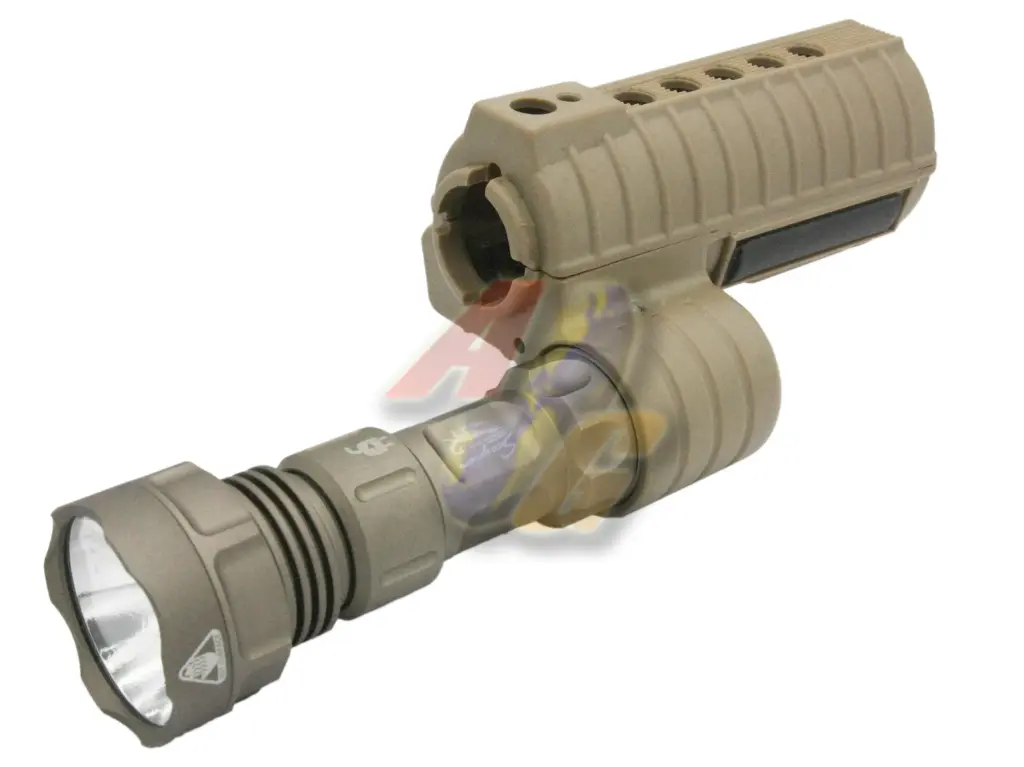 [GP-GP726B] G&P M500 Handguard With Flashlight (DE)
