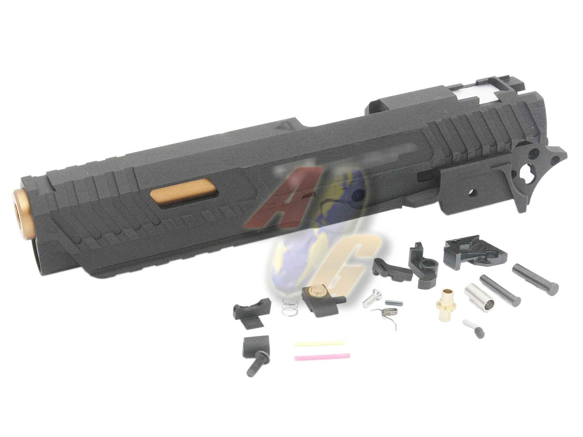 [BM-KIT-C13-BK] Bomber Aluminum TTI-Style Combat Master Slide Set for Tokyo Marui Hi-Capa GBB Series - JW3