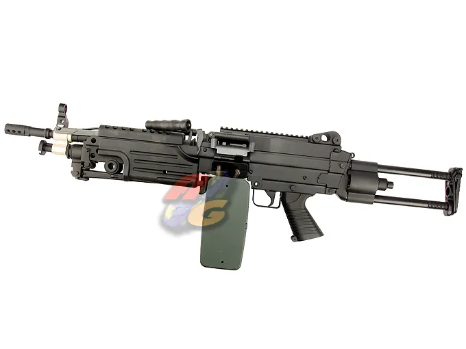 A&K FN M249 PARA Extendable Stock SAW Light Machine Gun AEG