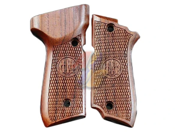 KIMPOI SHOP Hand Carved Type B Wood Grip for KSC M93R GBB Series - System 7
