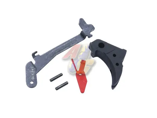 Guarder Smooth Trigger and Lever Group for Tokyo Marui G17/ G22/ G26/ G34 GBB (Black/ Red)
