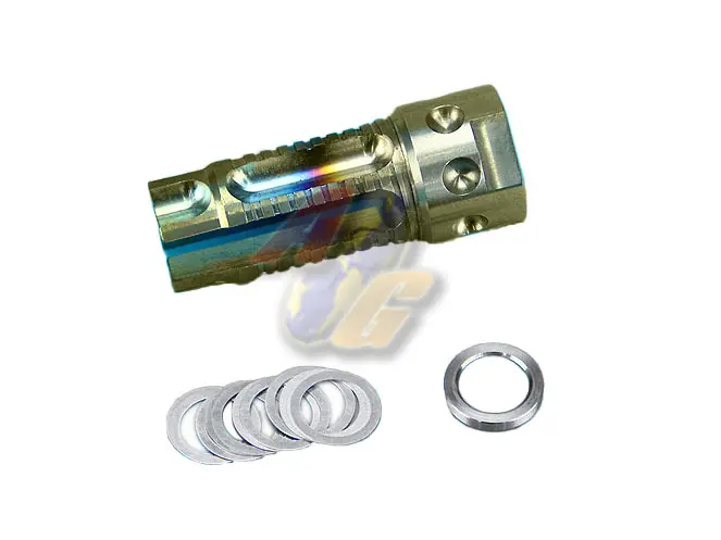 G&P 3 Prong Flash Hider (Burnt Blue Finish/ L/ 14mm-)