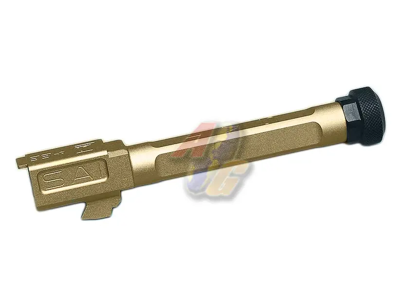 EMG SAI BLU Threaded Outer Barrel for Umarex Glock 17 GBB (Gold) (by G&P)