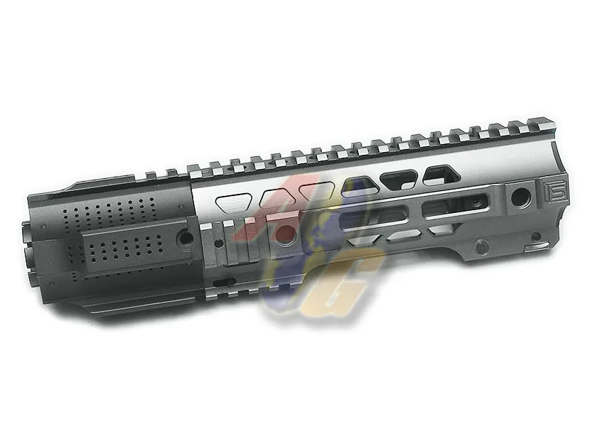 G&P CQB Railed Handguard with SAI QD System for Tokyo Marui M4/ M16 AEG Series (Grey)