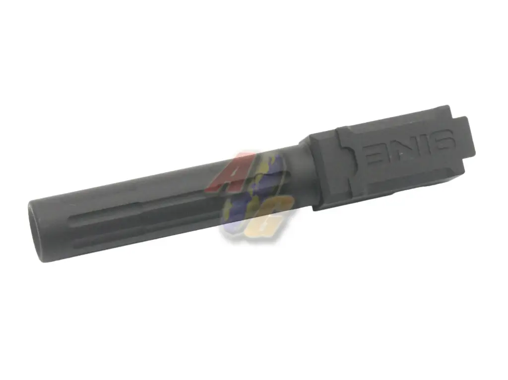 5KU Aluminum 9INE Barrel for Umarex/ VFC Glock 19 GBB (Black)