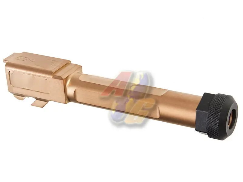 [GM-GM0417] GunsModify S Style Steel Threaded Barrel Set for Tokyo Marui G19 GBB - Rose Gold