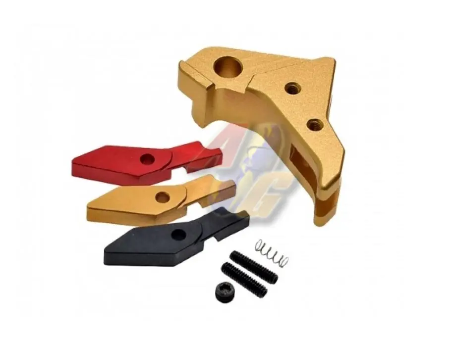 COWCOW Technology Aluminum CNC Tactical Trigger for Tokyo Marui G Series GBB (Gold)