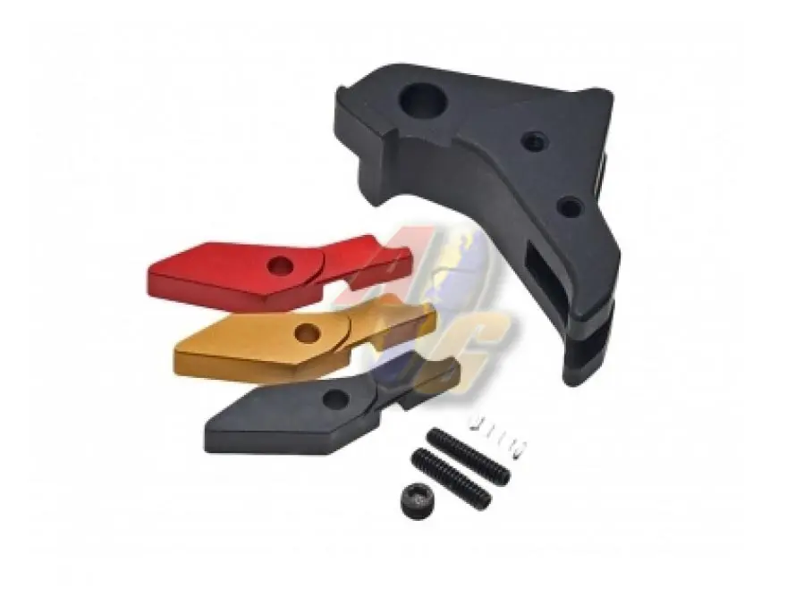 COWCOW Technology Aluminum CNC Tactical Trigger for Tokyo Marui G Series GBB (Black)